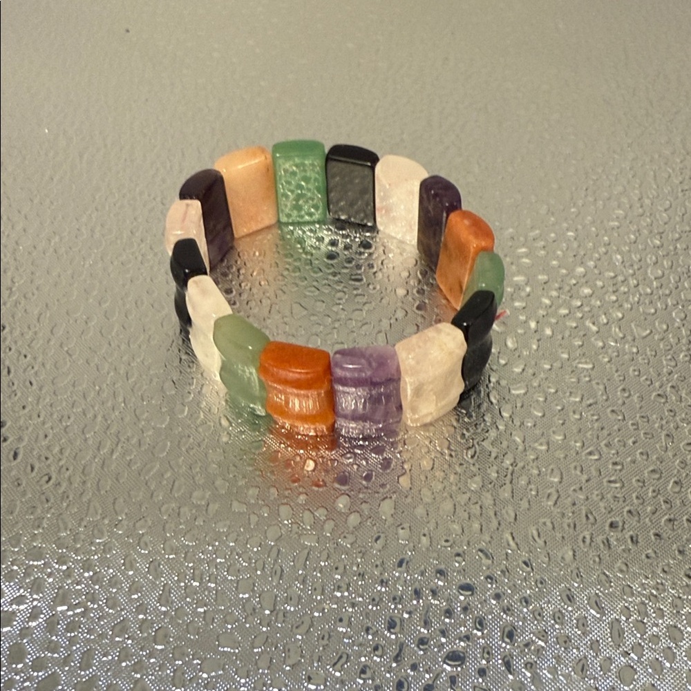 Multicolor Gem Beaded Bracelet - image 2